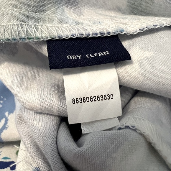 Chaps Est 1978 Size 8P  EUC Blue White Green Sleeveless Floral Mini Dress (0441) - Picture 8 of 8